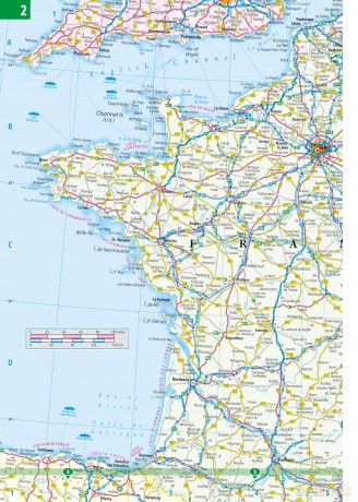 Philip's France and Spain Road Atlas: Covers the whole of France, Spain and Portugal, alongside Belgium, Andorra and Luxembourg (Philip's Road Atlases) - Philip's Maps [KSIĄŻKA]