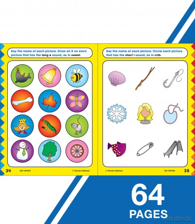Phonics for First Grade, Grade 1: Gold Star Edition (Home Workbooks: Gold Star Edition) - Carson Education [KSIĄŻKA]
