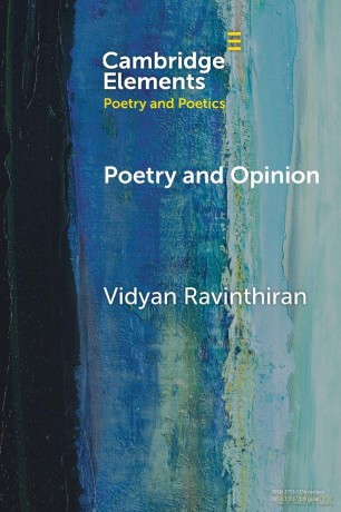Poetry and Opinion (Elements in Poetry and Poetics) - Ravinthiran Vidyan [KSIĄŻKA]