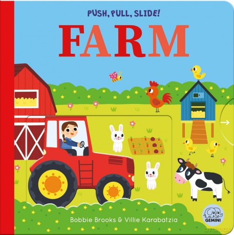 Push, Pull, Slide! Farm - Bobbie Brooks [KSIĄŻKA]