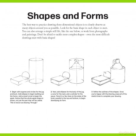 Quick Start Drawing Basics: The quickest way to start drawing! Step-by-step exercises, Traceable starter sketches, Removable pages (Big School of Drawing) - Walter Foster Creati [KSIĄŻKA]