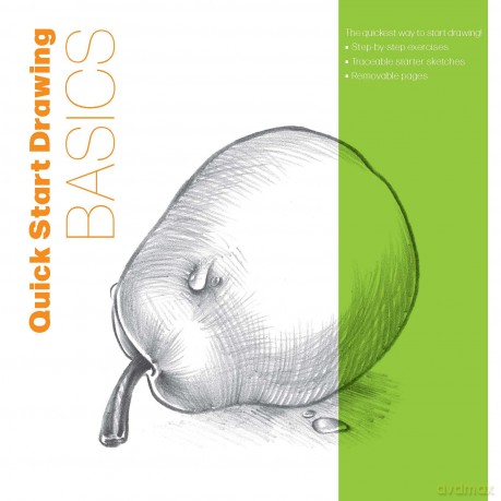 Quick Start Drawing Basics: The quickest way to start drawing! Step-by-step exercises, Traceable starter sketches, Removable pages (Big School of Drawing) - Walter Foster Creati [KSIĄŻKA]