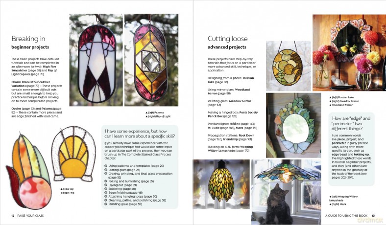 Raise Your Glass: 28 Stained Glass Projects, Patterns and Tutorials - Neile Cooper [KSIĄŻKA]