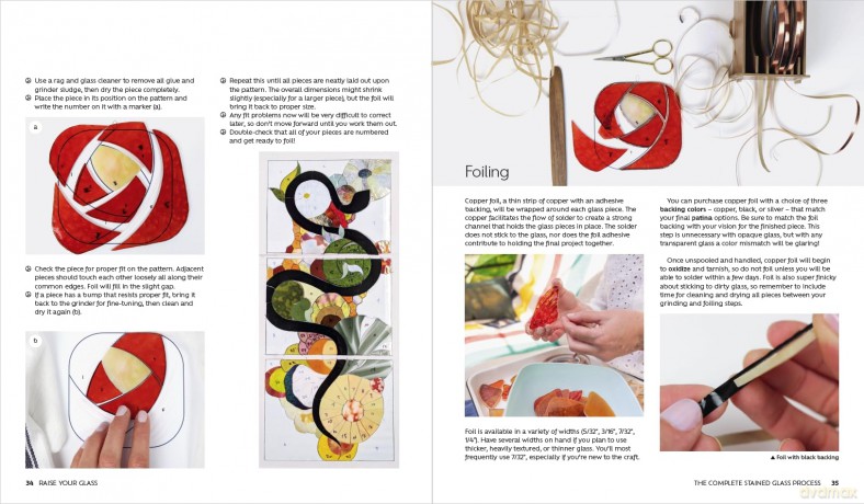 Raise Your Glass: 28 Stained Glass Projects, Patterns and Tutorials - Neile Cooper [KSIĄŻKA]