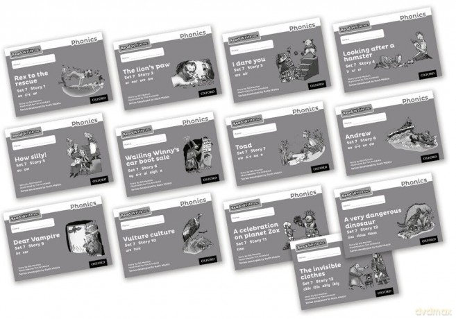 Read Write Inc. Phonics: Black and White Grey Set 7 Storybooks Mixed Pack of 13 [KSIĄŻKA]