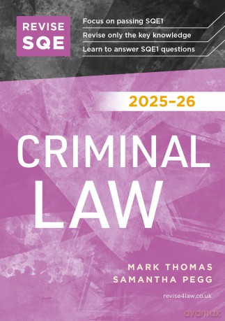 Revise SQE Criminal Law 2025/26 | Revision Guides for SQE1 | Solicitor's Qualifying Exam | Up to date with 2025 Specification: SQE1 Revision Guide - Mark Thomas [KSIĄŻKA]