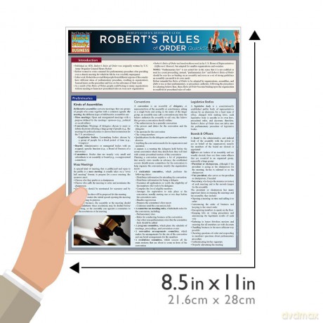 Robert'S Rules Of Order (Quick Study Business) - Barcharts Inc [KSIĄŻKA]