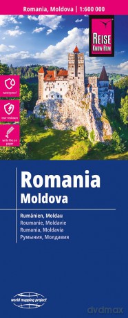Romania and Moldova Map - 1:600,000 scale (Reise Know-HowWorld Mapping Project) [KSIĄŻKA]