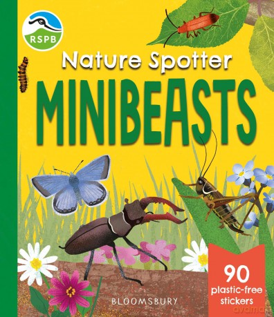 RSPB Nature Spotter: Minibeasts: A children's sticker guidebook to over 60 bugs, beetles and more! - Cathereine Brereton [KSIĄŻKA]