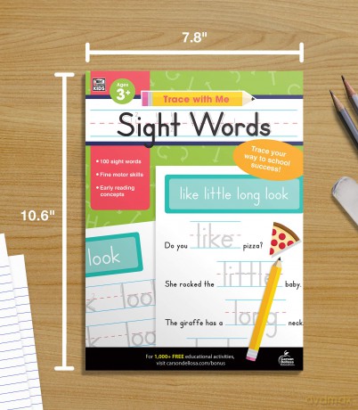 Sight Words (Trace with Me) - Thinking Kids [KSIĄŻKA]