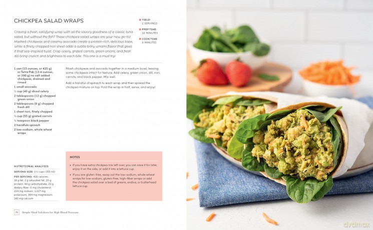 Simple Meal Solutions for High Blood Pressure: 75 Recipes to Lower Blood Pressure and Support a Healthy Heart - M Routhenstein [KSIĄŻKA]
