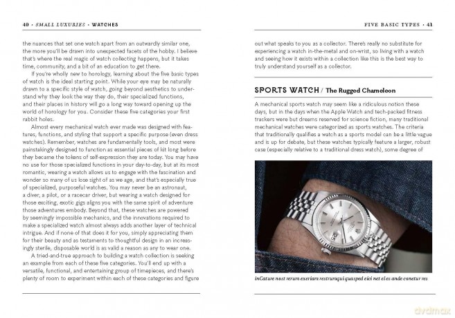Small Luxuries: Watches - David Von Bader [KSIĄŻKA]