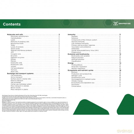 SnapRevise A-Level Biology Summary Notes - Snaprevise [KSIĄŻKA]