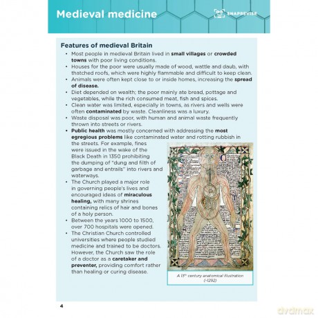 SnapRevise GCSE History Summary Notes: Medicine and Health in Britain - Sabiha Khan [KSIĄŻKA]