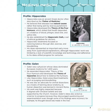 SnapRevise GCSE History Summary Notes: Medicine and Health in Britain - Sabiha Khan [KSIĄŻKA]