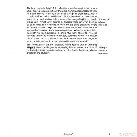 SnapRevise Strange Case of Dr Jekyll and Mr Hyde by Robert Louis Stevenson Text Guide - Sarah Montgomery [KSIĄŻKA]