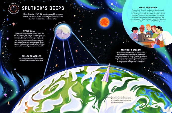 Sound Explorers: Space Adventure: 20 Incredible NASA Sounds - Anna Claybourne [KSIĄŻKA]