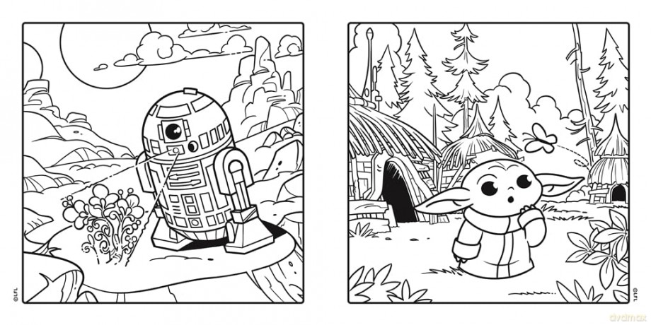 Star Wars: A Cute and Cosy Colouring Book - Walt Disney [KSIĄŻKA]