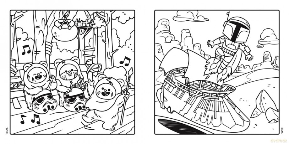 Star Wars: A Cute and Cosy Colouring Book - Walt Disney [KSIĄŻKA]