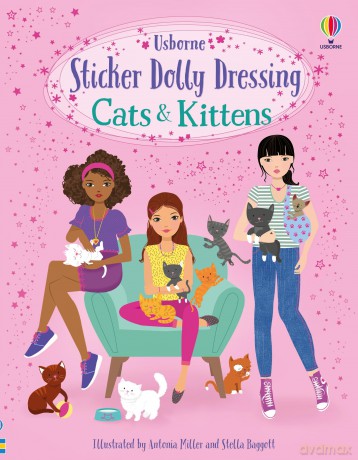 Sticker Dolly Dressing Cats and Kittens: An Adorable Activity Book with Vets, Cat Hotels, and more, for Kids (Ages 5-8) - Lucy Bowman [KSIĄŻKA]