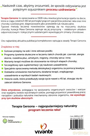 Cud Terapii Gersona. Sprawdzony program żywieniowy [KSIĄŻKA]
