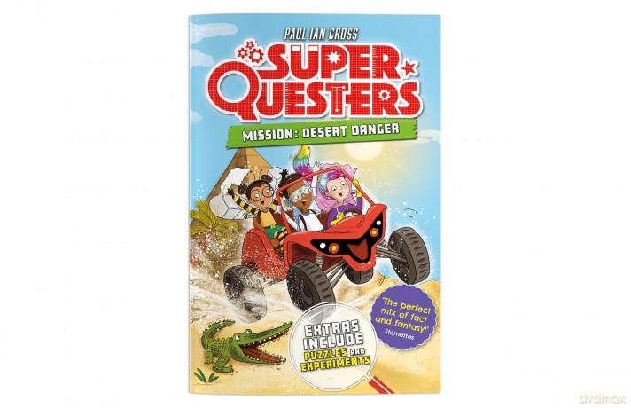 SuperQuesters Mission: Desert Danger | Adventure series with Puzzles, ages 6-9 - Paul Ian Cross [KSIĄŻKA]