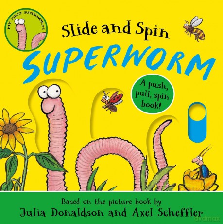 Superworm - Slide and Spin: Join the wriggliest, squiggliest superhero in the world in this interactive board book by the creators of The Gruffalo - Julia Donaldson [KSIĄŻKA]