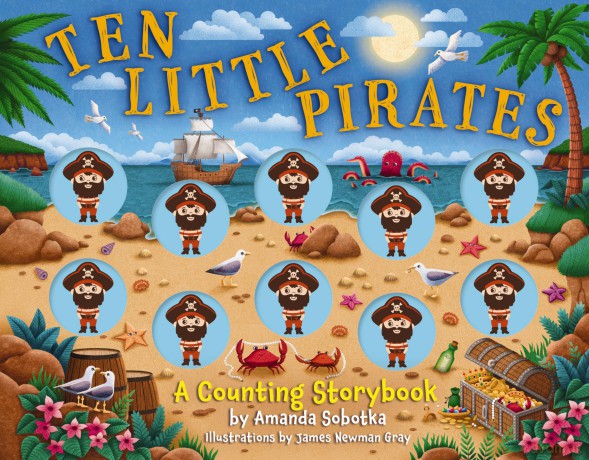 Ten Little Pirates: A Counting Storybook - Sobotka Amanda [KSIĄŻKA]