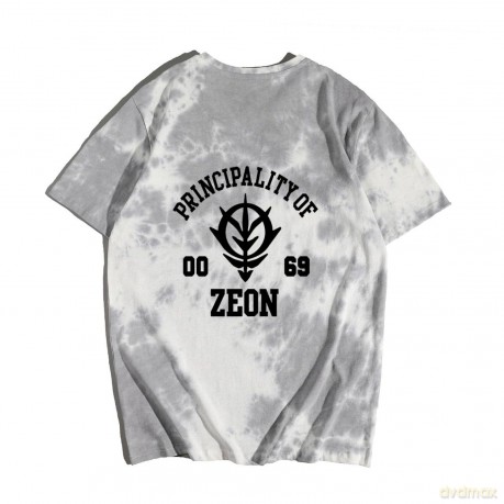 TGV Tie Dye Short Sleeve T-shirt, Neo Zeon Gundam Colorful Painting Tee, Tie-Dye T-Shirt, Men's/Women's, Print, Big T-Shirt, Loose, Top, Matching Look, Gradient, Casual, Soft, Cotton, YELLOW 0, L - James Dyer [KSIĄŻKA]