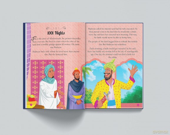 The Arabian Nights: Illustrated Book For Children: Abridged and Illustrated (Classic Tales from India) - Wonder Books [KSIĄŻKA]