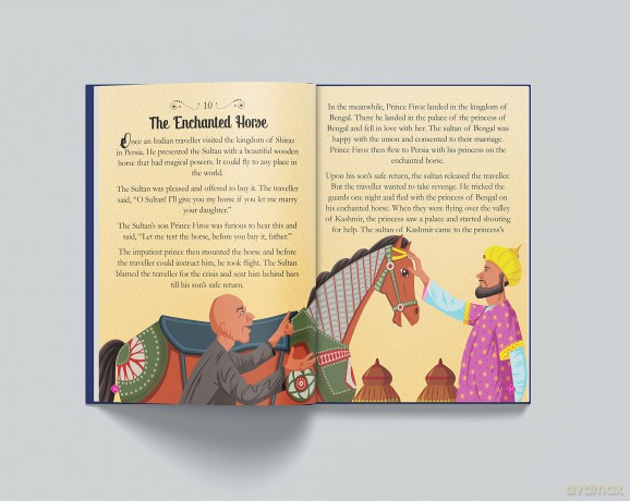 The Arabian Nights: Illustrated Book For Children: Abridged and Illustrated (Classic Tales from India) - Wonder Books [KSIĄŻKA]