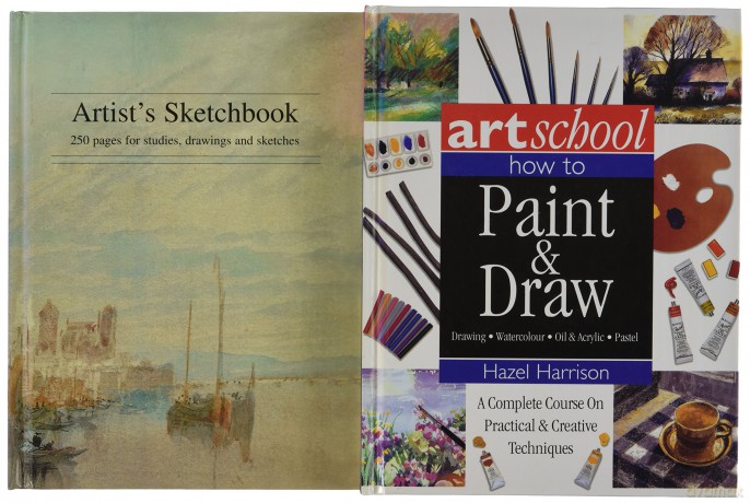 The Complete Practical Art Book Box: Includes a Step-by-step Instructional Guide Together with a 250-page Fine Art Sketchbook [KSIĄŻKA]