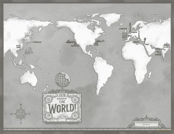 The Girl Who Raced the World: a page-turning retelling of the beloved classic Around the World in Eighty Days - Nat Harrison [KSIĄŻKA]