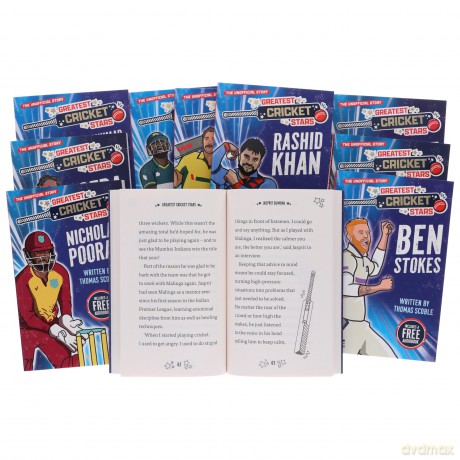 The Greatest Cricket Stars 10 Book Collection by Thomas Scoble (Book Box Set for Kids Which Includes The Incredible Journey of One of the World's Greatest Cricketers, Perfect for Ages 7-9!) - No Author Stated [KSIĄŻKA]