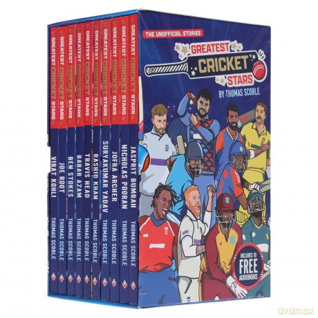 The Greatest Cricket Stars 10 Book Collection by Thomas Scoble (Book Box Set for Kids Which Includes The Incredible Journey of One of the World's Greatest Cricketers, Perfect for Ages 7-9!) - No Author Stated [KSIĄŻKA]