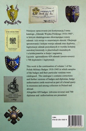 Dokumenty i odznaki Wojska Polskiego 1918 - 1945 [KSIĄŻKA]