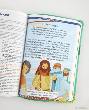 The KJV Kids' Devotional Bible: Featuring Art from the Popular 365 Best Loved Bible Stories for Kids - Barbour Bibles [KSIĄŻKA]