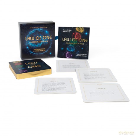 The Law of One Contemplation Deck (Deck and Guidebook Set): Inspiration and Guidance from Ra: Inspiration and Guidance from Ra (Box Set with 40 Cards and Guide Book) - Austin Bridges [KSIĄŻKA]