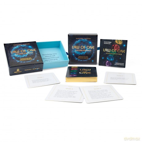 The Law of One Contemplation Deck (Deck and Guidebook Set): Inspiration and Guidance from Ra: Inspiration and Guidance from Ra (Box Set with 40 Cards and Guide Book) - Austin Bridges [KSIĄŻKA]