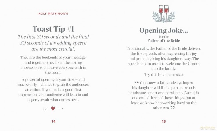 The Little Book of Wedding Speeches - Oh [KSIĄŻKA]