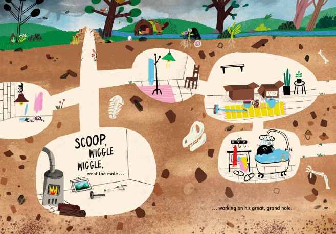 The Mole and the Mound: and the House Underground - W Hamilton-Davies [KSIĄŻKA]