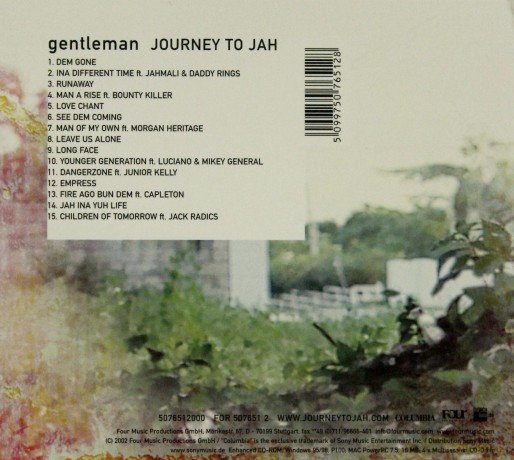 Gentleman: Journey To Jah (digipack)  [CD]