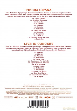 Gipsy Kings: Tierra Gitana (+ Bonus "Live" Concert) [DVD]