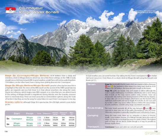 The Tour du Mont Blanc Handbook (two way) (The Great Treks of the Alps) - Andrew Mccluggage [KSIĄŻKA]