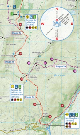 The Tour du Mont Blanc Handbook (two way) (The Great Treks of the Alps) - Andrew Mccluggage [KSIĄŻKA]