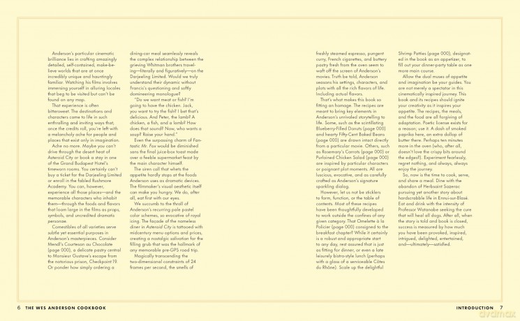 The Wes Anderson Cookbook: Whimsical Recipes Inspired by the Director and His Films (Director's Cut Kitchen) - Michelle Anderson [KSIĄŻKA]