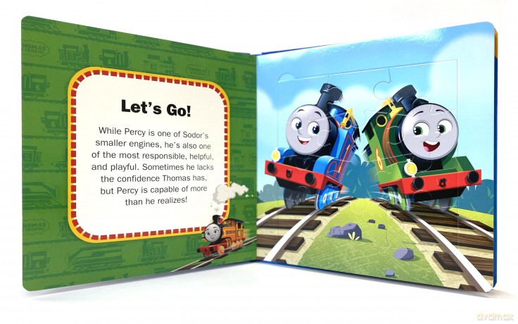 Thomas All Engines Go My First Puzzle Book - Jigsaw Puzzles for kids, 10-page board book, 5 puzzles to enjoy [KSIĄŻKA]