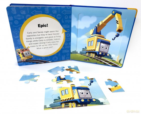 Thomas All Engines Go My First Puzzle Book - Jigsaw Puzzles for kids, 10-page board book, 5 puzzles to enjoy [KSIĄŻKA]