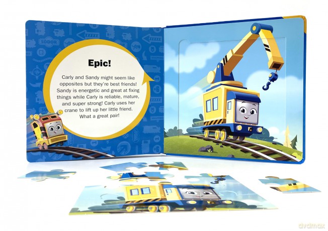 Thomas All Engines Go My First Puzzle Book - Jigsaw Puzzles for kids, 10-page board book, 5 puzzles to enjoy [KSIĄŻKA]