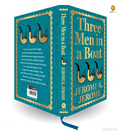 Three Men in a Boat (Deluxe Hardbound Edition) (Fingerprint Classics) - Jerome Jerome [KSIĄŻKA]